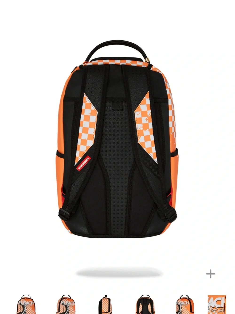 Sprayground Orange & Black Bleach Graphic Backpack (FIRM PRICE)